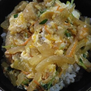 キャンプにもおすすめ　簡単卵丼